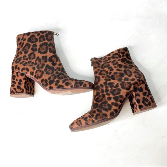 Madewell Shoes - Madewell The Amalia Zip Boot in Leopard Calf Hair